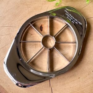 Ludwig Mfg Silver Apple Pear Slicer Corer Stainless Steel Racine WI Vintage